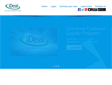 Tablet Screenshot of idealcard.com